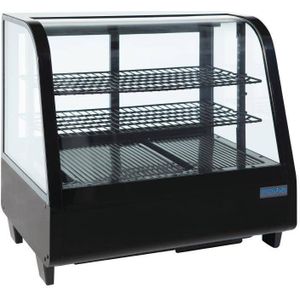 Opzetkoelvitrine Tafelmodel - Zwart - 100 Liter - 68x45x(h)67cm - XXL !