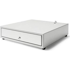 Kassalade 423 Wit/RVS 8 Muntvakken + 4 Biljetvakken Elektrisch (12V/24V) 405x423x113mm
