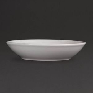 Witte ronde borden porselein 20,5 cm (stuks 6)