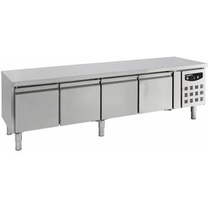 RVS Koelwerkbank | 4 deurs | 4 X 1/1 GN | 223 x 70 x 65 cmLager dan 90 cm