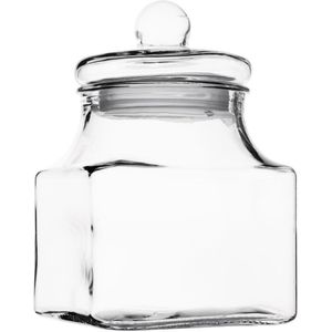 Glazen voorraadpot | Vierkant | 2,4L