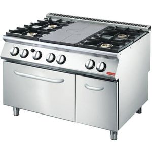 Professionele Gasfornuis met gasoven | 4 Branders