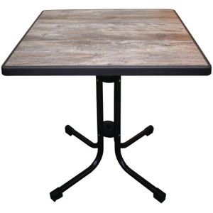 Vierkante opklapbare tafel | 70x70 cm | Vintage
