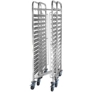 Regaalwagen | Inklapbaar | RVS | 15 x GN 1/1 | 445 x 610 x 1710 mm