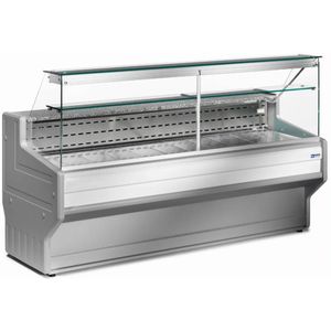 Gekoelde vitrinetoonbank | +4° t/m +6° | Gekoeld Rechtruit | 2000x800x(H)1220mm90 tot 150 cm