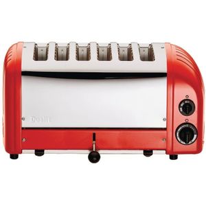 Dualit Vario broodrooster rood | 6 sneden