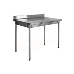 RVS Werktafel op Poten met Spatrand | Demonteerbaar | 8 formaten200 x 60 x 90 cm