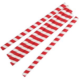 Wegwerp rietjes - 250 stuks - Roze - Fiesta Green - FB139