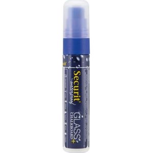 Waterproof krijtstift met 7-15mm penpunt | Glas + Krijtbord | Blauw | Vloeibaar krijt