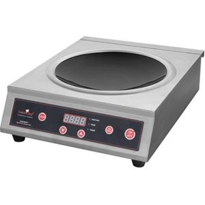 Inductie wokplaat Ø40 cm | 500-3100W | (H)13x34x44,5cm