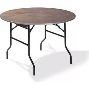 Diner Tafel Hout Rond | Ø122x(h)76cm | Hout-Zwat