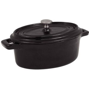 Braadpan Signature Zwart - Le Creuset Look-a-Like - Ovaal 113x84x45(h)mm