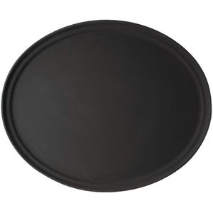 Ovaal Antislip Dienblad Zwart Glasvezel| 68,5  x 56 cm