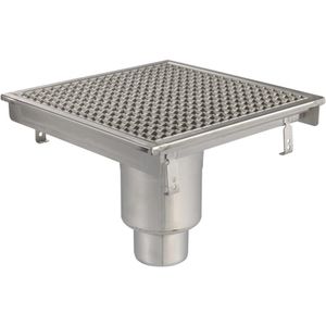 Vloerput | 400 x 400 mm |  RVS 304 | 3,70 l/s