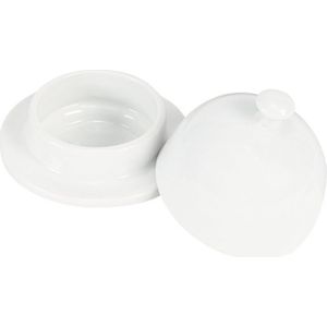 boterpotje | wit |  Ø9,0cm | Porselein