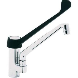 Enkelgats mengkraan - elleboogbediening - tafelmodel - 200mm