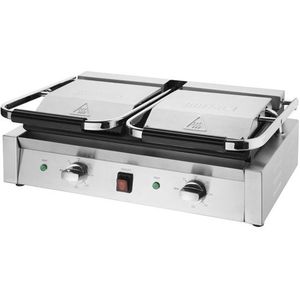 Dubbele Geribbelde Contactgrill 21h x 55b x 39,5d cm