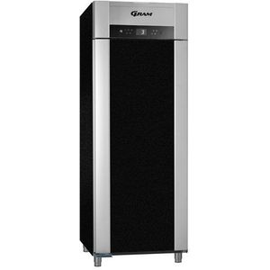 Rvs dieptekoeling enkeldeurs zwart | 2/1 GN | 614 liter