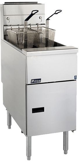 Friteuse SG14S | RVS | 60kg/u | 876 x 397 x 1172 mm