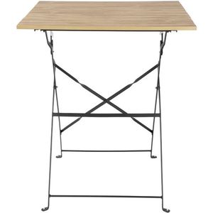 perth bestrating stijl vierkante tafel houteffect | 71(H) x 60(B) x 60(D)cm