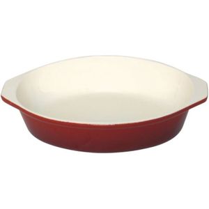 Vogue GH315 Ronde Rode Gietijzeren Gratin Schotel 400ml