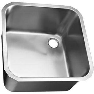 Vierkante RVS Spoelbakken zonder overloop | 9 Formaten50,2 x 50,2 x 25 (H) cm