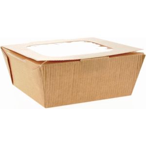 Recyclebare kartonnen dozen met venster | 1070ml | (270stuks)
