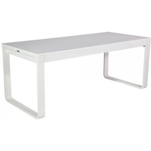 Eettafel Flow Dinner | Aluminium/Melamine | Wit | 2 Formaten