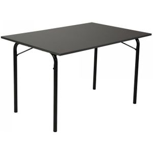 Klaptafel U-Budget | Melamine | Zwart | 120 x 80 x 74 cm