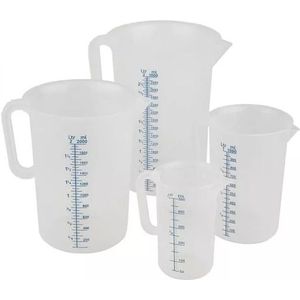 Plastic Maatbeker | 5 Verschillende Formaten | 500ml tot 5000mlØ12 cm x 17 (H) cm