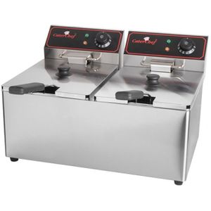 Dubbele friteuse | 2 x 8L | EGO thermostaat