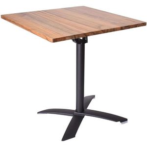 Bistro Tafel Helsinki | Bruin-Zwart | 75(h)x70x70cm