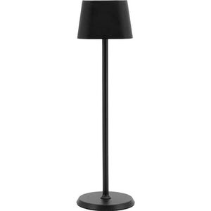Zwarte Dimbare LED Tafellamp Georgina | incl magnetische oplaadkabel