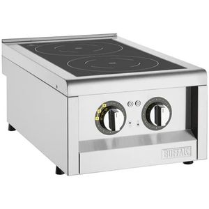 Buffalo | 600-serie inductiekookplaat met dubbele zone | 3 kW