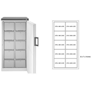 Gemeenschappelijke koelkast | Meerdere lades | 2 Uitvoeringen150 tot 180 cm