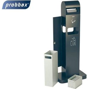 Staande asbak - 2 Liter + Restafvalbak 8 Liter