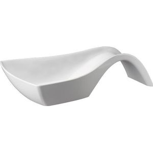 Witte melamine schaal | met Golf