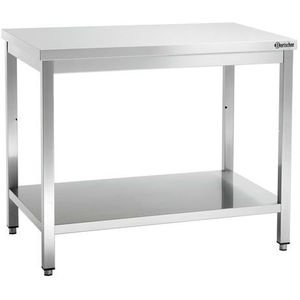 RVS werktafel zonder spatrand | 70 cm diep | 5 formaten(L) 70 x (B) 100 x (H 85-90 cm