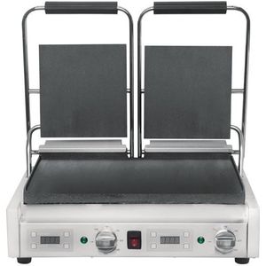 dubbele contactgrill 2,9kW glad/glad