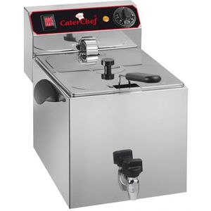 Elektrische Friteuse 9L | RVS | Met aftapkraan