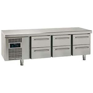 Snack Counter |3 x 2 laden | RVS |  1850 x 700 x 680 mm