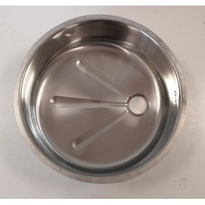 Ronde RVS spoelbak | ø  45,5 cm | Outlet