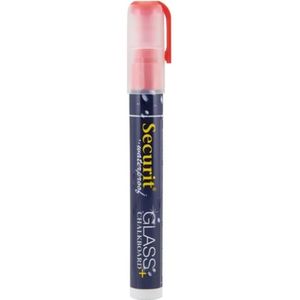 Waterproof krijtstift met 2-6mm penpunt | Glas + Krijtbord | Rood | Vloeibaar krijt