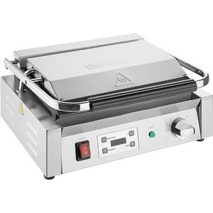 Contact grill  geribbeld & vlakke plaat 20h x 43b x 31d cm
