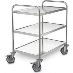 RVS Serveerwagen 3 Bladen | 3 Formaten695 x 495 x 896 mm