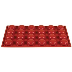 Siliconen bakvormen rood | 24 vormen