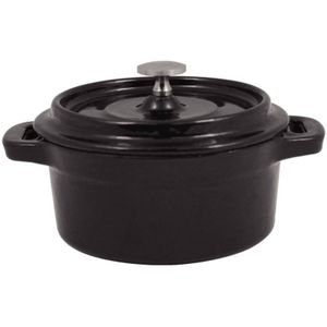 Braadpan Signature Zwart - Le Creuset Look-a-Like - Rond 130x84x45(h)mm