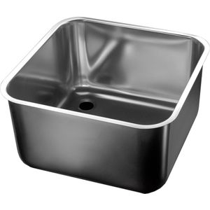 Inlas Spoelbak RVS | 5 Formaten | Vierkant60 (L) x 50 (D) x 30 (H) cm