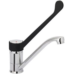 Eengats mengkraan met draaibare hendel B Ø50x D21,5 x H16,5-29cm.