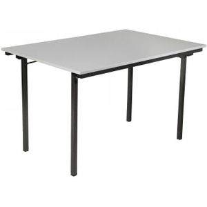 Klaptafel U-Table | Melamine | Lichtgrijs | 120 x 80 x 74 cm